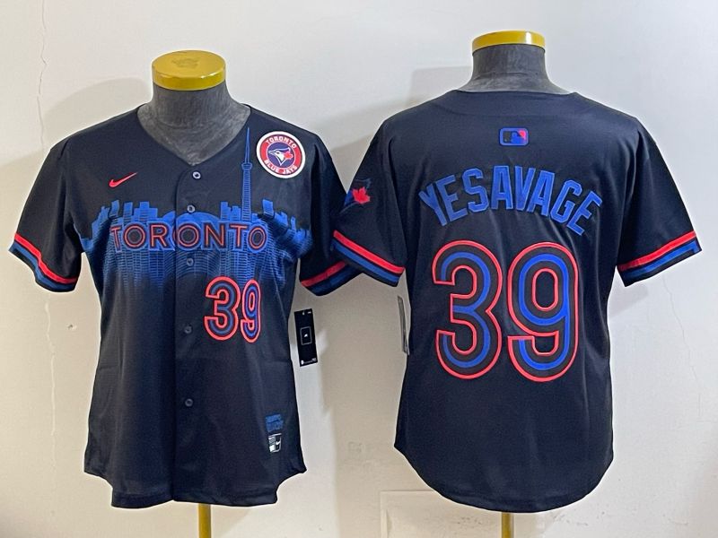 Women 2025 Toronto Blue Jays #39 Yesavage blue Game Nike MLB Jersey style 046->women mlb jersey->Women Jersey